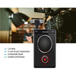 Microfono stereo snodabile 90° jack 3.5mm 4 poli per smartphone e tablet