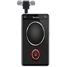 Microfono stereo snodabile 90° jack 3.5mm 4 poli per smartphone e tablet