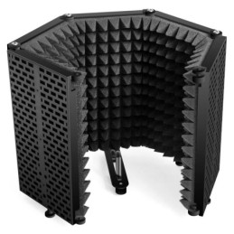 Pannello fonoassorbente per microfoni 5 scomparti