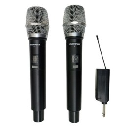 Coppia di microfoni Wireless ricaricabili UHF L-2