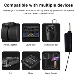 Coppia di microfoni Wireless ricaricabili UHF L-2