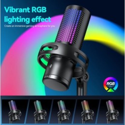 Microfono per streaming da gioco RGB USB/Type C GM7