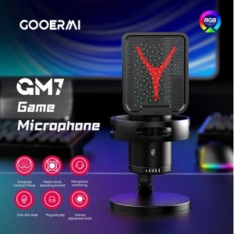 Microfono per streaming da gioco RGB USB/Type C GM7