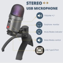Microfono a condensatore USB Bluetooth