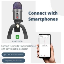 Microfono a condensatore USB Bluetooth