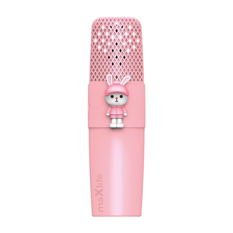 Microfono Bluetooth Maxlife con altoparlante Animal MXBM-500 rosa