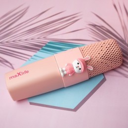 Microfono Bluetooth Maxlife con altoparlante Animal MXBM-500 rosa