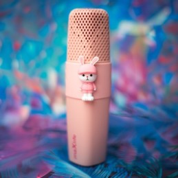 Microfono Bluetooth Maxlife con altoparlante Animal MXBM-500 rosa