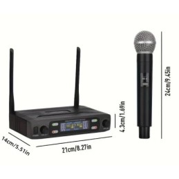 Set 2 microfoni UHF wireless
