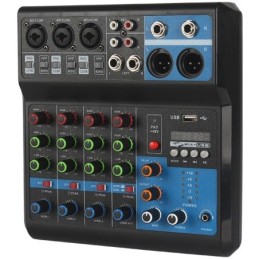 Mixer professionale 5 canali Bluetooth/USB/Stereo RCA