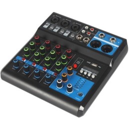 Mixer professionale 5 canali Bluetooth/USB/Stereo RCA