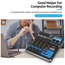 Mixer professionale 5 canali Bluetooth/USB/Stereo RCA