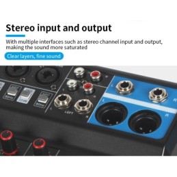 Mixer professionale 5 canali Bluetooth/USB/Stereo RCA