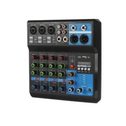 Mixer professionale 5 canali Bluetooth/USB/Stereo RCA
