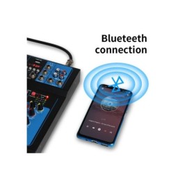 Mixer professionale 4/7 canali Bluetooth/USB/Stereo RCA