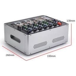 Mixer professionale 7 canali con Bluetooth e microfoni wireless 600W