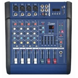 Mixer professionale 4 canali 250W x 2 con Bluetooth/USB/SD/MMC