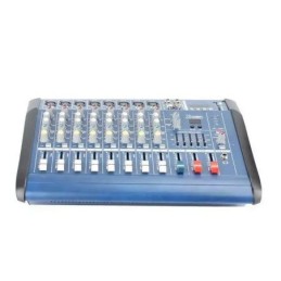 Mixer amplificato 2x250W 8 canali con Bluetooth/USB/SD