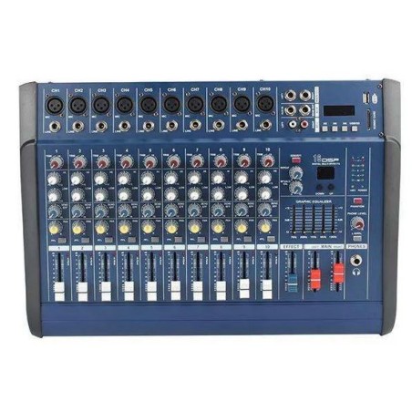 Mixer amplificato 2x250W 12 canali con Bluetooth/USB/SD  PMX1202D-USB
