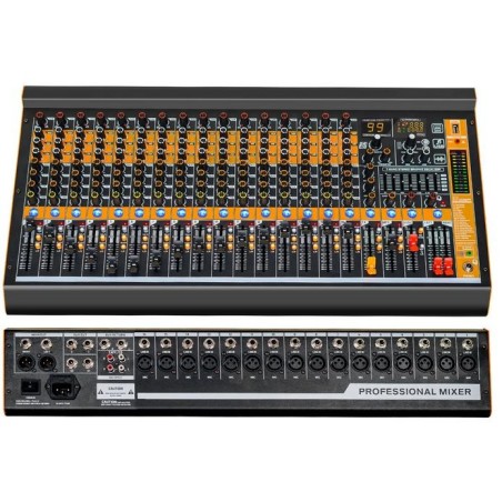 Mixer audio professionale 16 canali con Bluetooth/USB 99 effetti DSP