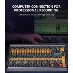 Mixer audio professionale 16 canali con Bluetooth/USB 99 effetti DSP