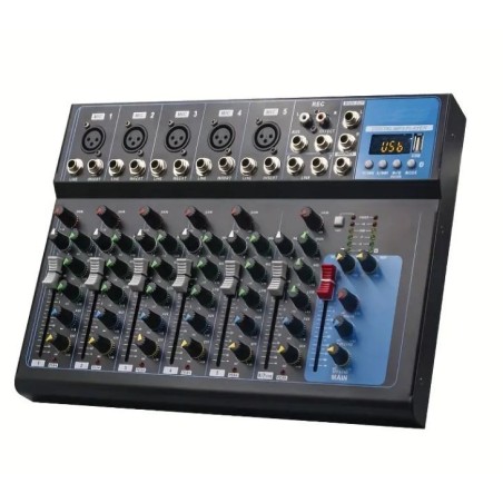 Mixer professionale 7 canali con Bluetooth/USB