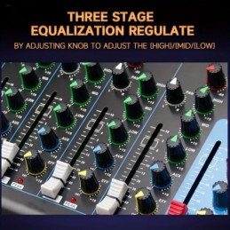 Mixer professionale 7 canali con Bluetooth/USB