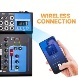 Mixer professionale 7 canali con Bluetooth/USB