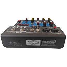 Mixer audio 4 canali USB Bluetooth con effetti DSP PU-4