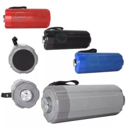 Altoparlante Bluetooth/USB/FM/LED 6W ricaricabile con pannello solare vari colori