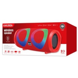 Altoparlante Bluetooth 10W con radio FM rosso KSC-615