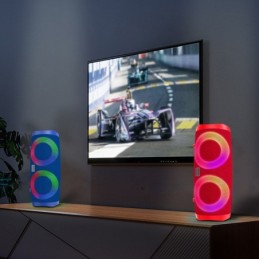 Altoparlante Bluetooth 10W con radio FM blu KSC-615