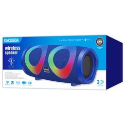 Altoparlante Bluetooth 10W con radio FM blu KSC-615