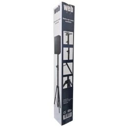 Stativo per cassa acustica con flangia nero 190cm