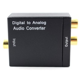 Convertitore Audio Digitale/Analogico con ingressi ottico/toslink e coassiale