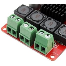 Amplificatore digitale 2x50W con Bluetooth, USB e scheda SD