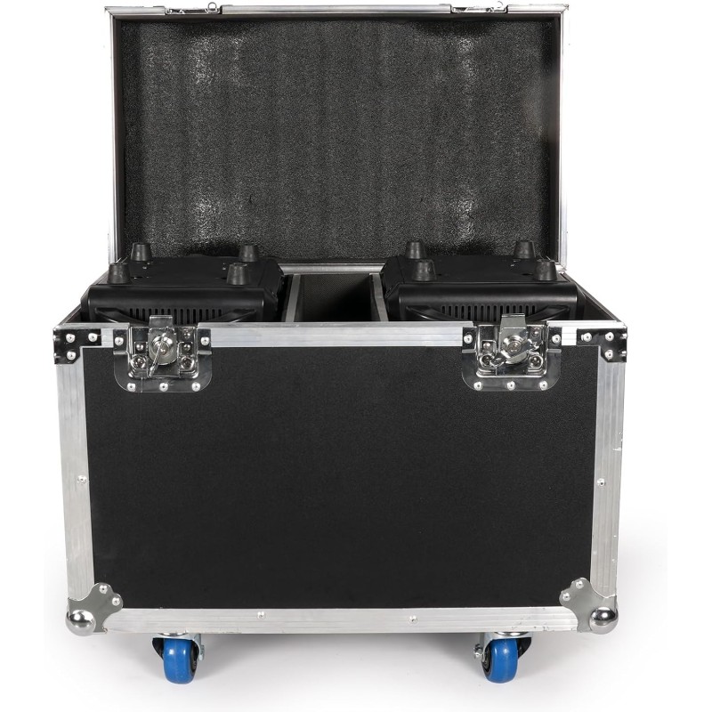 Flightcase con ruote e scomparti interni - 50x42.5x28cm