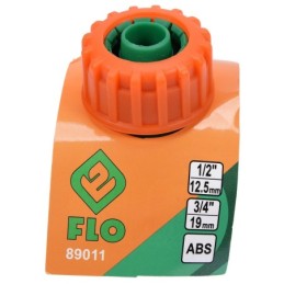 Connettore rapido accoppiatore per tubi di irrigazione 3/4"-1/2" FLO