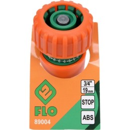 Connettore rapido per tubi di irrigazione stop 3/4" FLO