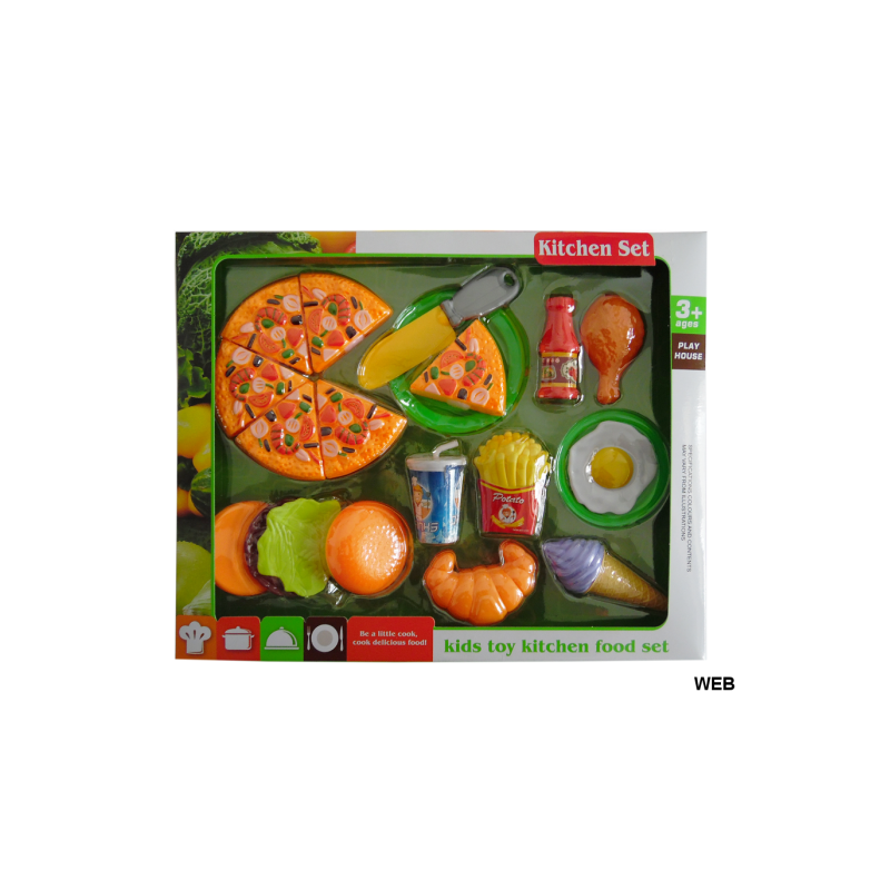 Set da gioco alimenti vari 20 pezzi