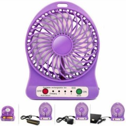 Ventilatore ricaricabile portatile - vari colori