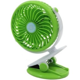 Ventilatore ricaricabile portatile con  pinza - vari colori