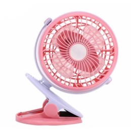 Ventilatore ricaricabile portatile con  pinza - vari colori
