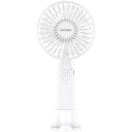 Ventilatore ricaricabile portatile con supporto da tavolo bianco KSC-1510