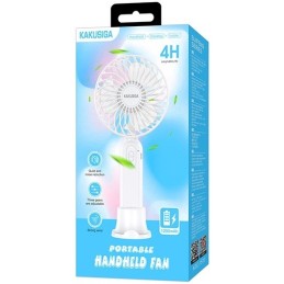 Ventilatore ricaricabile portatile con supporto da tavolo bianco KSC-1510