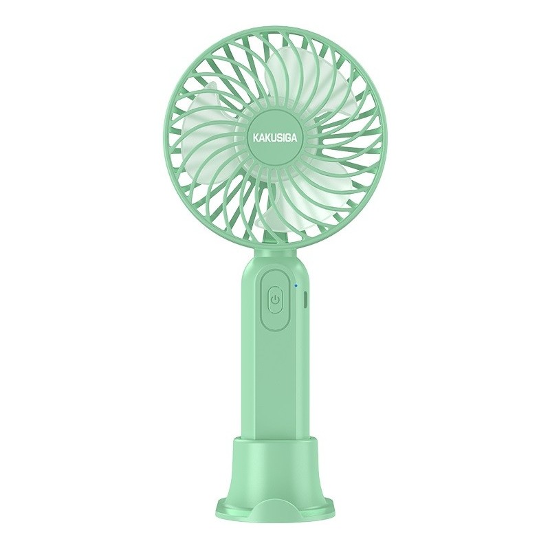 Ventilatore ricaricabile portatile con supporto da tavolo verde KSC-1510