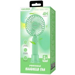 Ventilatore ricaricabile portatile con supporto da tavolo verde KSC-1510
