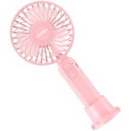 Ventilatore ricaricabile portatile con supporto da tavolo rosa KSC-1510