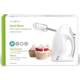 Frullatore 200W 5 velocità funzione turbo 2 Battitori/2 Dough Ganci