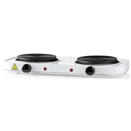 Piastra elettrica 2000W 2 zone di cottura diametro 15cm